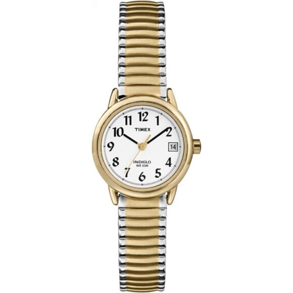 ✨ Timex Reader Watch Women White Easy Stainless Steel Mineral Crystal Watch - Picture 1 of 5